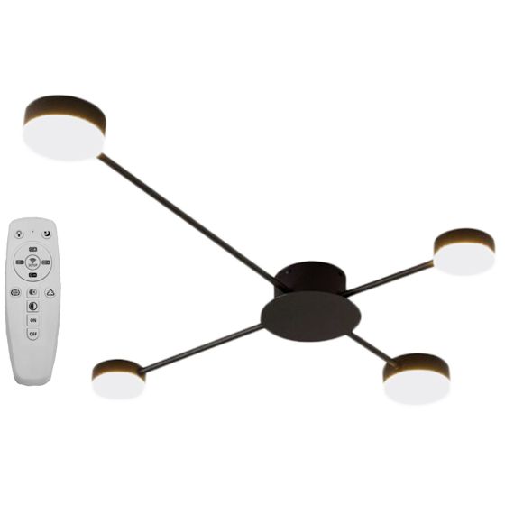 TOOLIGHT loftlampe APP519-4C LED Sort 110x66,5x10cm