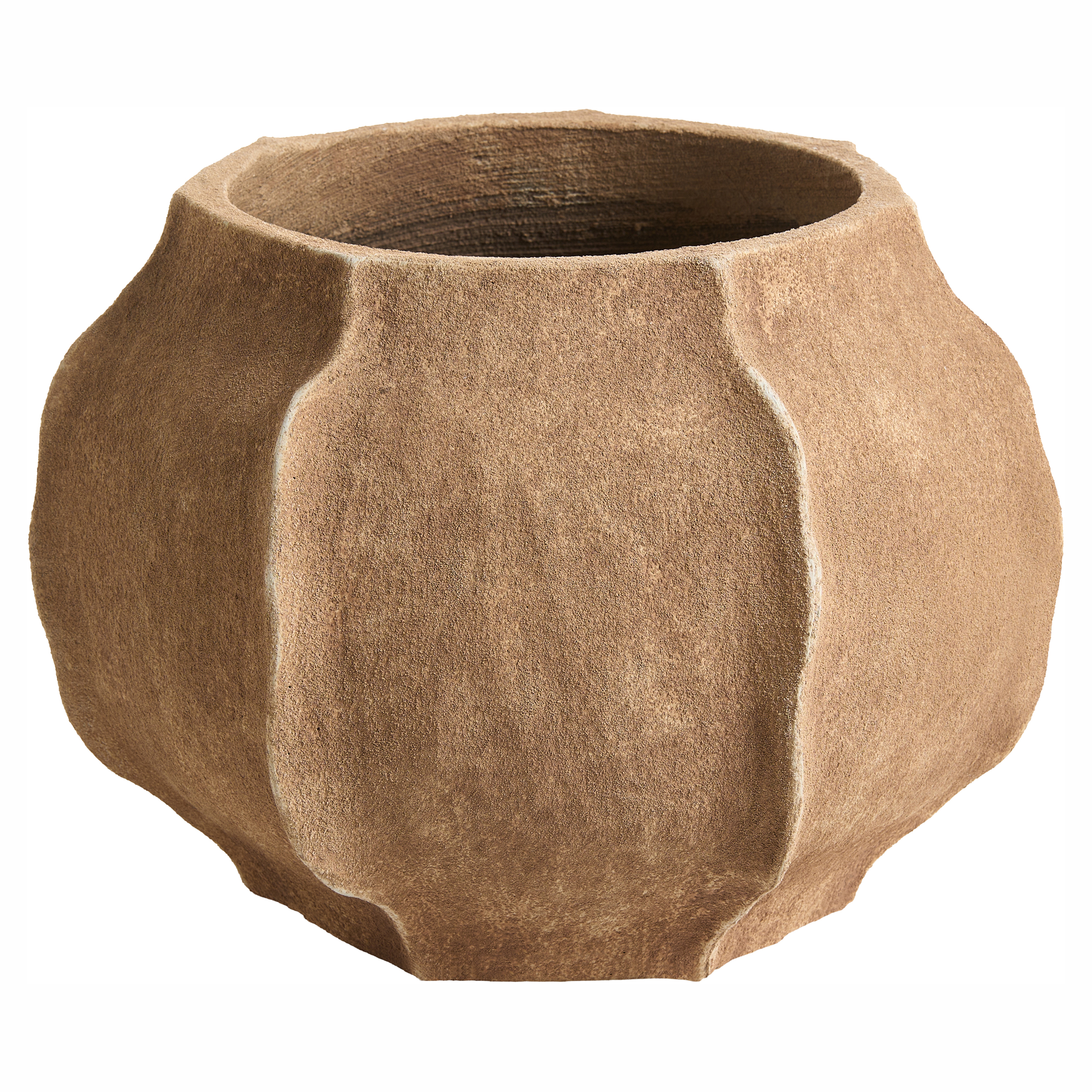 Urtepotte INNTAL 43 cm Beige