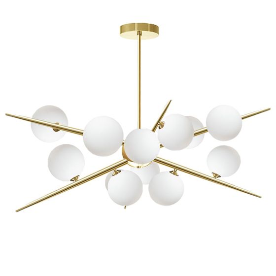 TOOLIGHT hængende loftlampe APP998-12CP Guld 65x70x90cm