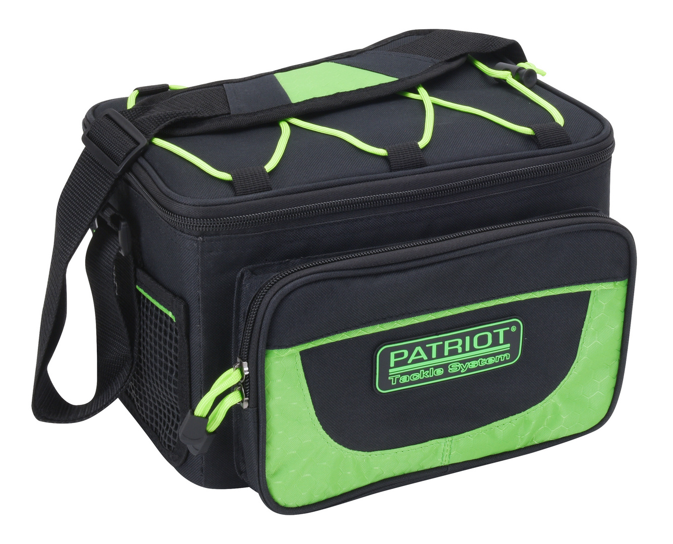 Patriot Tackle System Medium grøn/sort grejtaske, inkl. 4 grejæsker i størrelse Medium