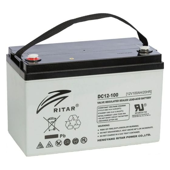 BrightSolar vedligeholdelsesfri AGM-batteri DC12-100Ah