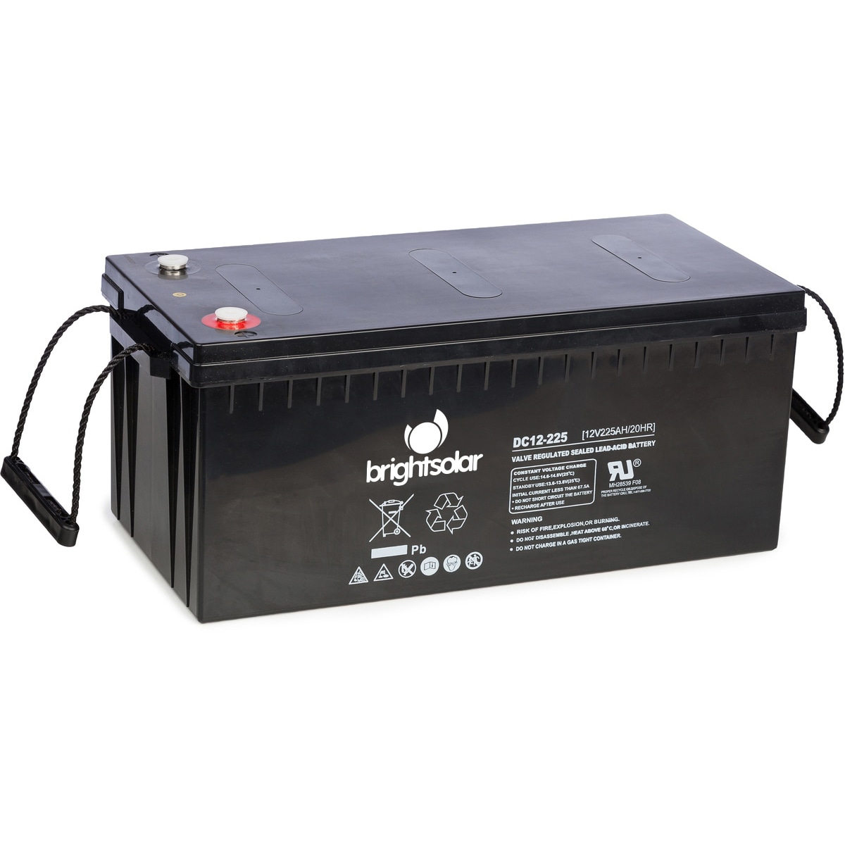 BrightSolar vedligeholdelsesfri AGM-batteri DC12-225Ah