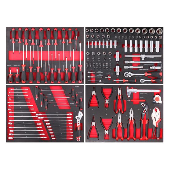 Timco værktøjsvogn med værktøj Elite 14 skuffer 489 dele