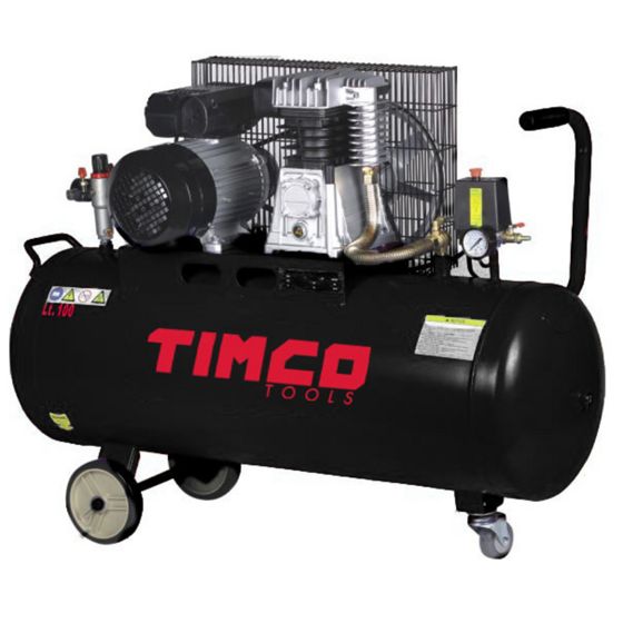 Timco remtrukken kompressor 2,5 HP 100 l