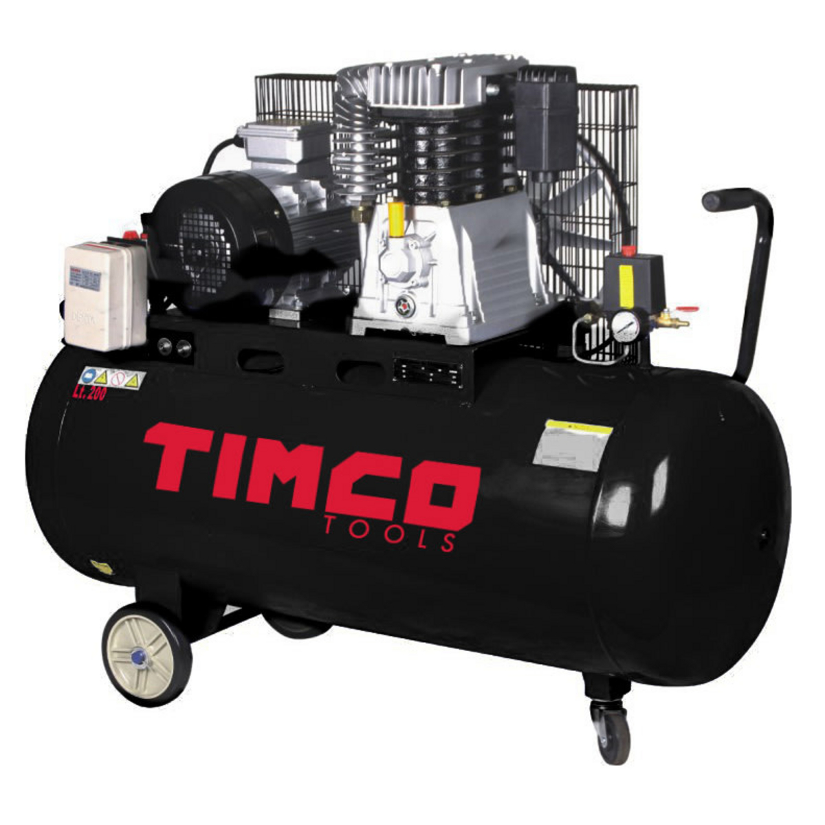 Timco remtrukken kompressor 4 HP 200 l