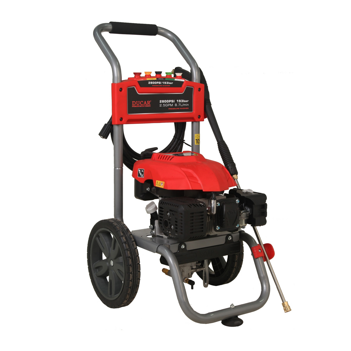 Ducar selvansugende højtryksrenser DGPW2800V 193 bar