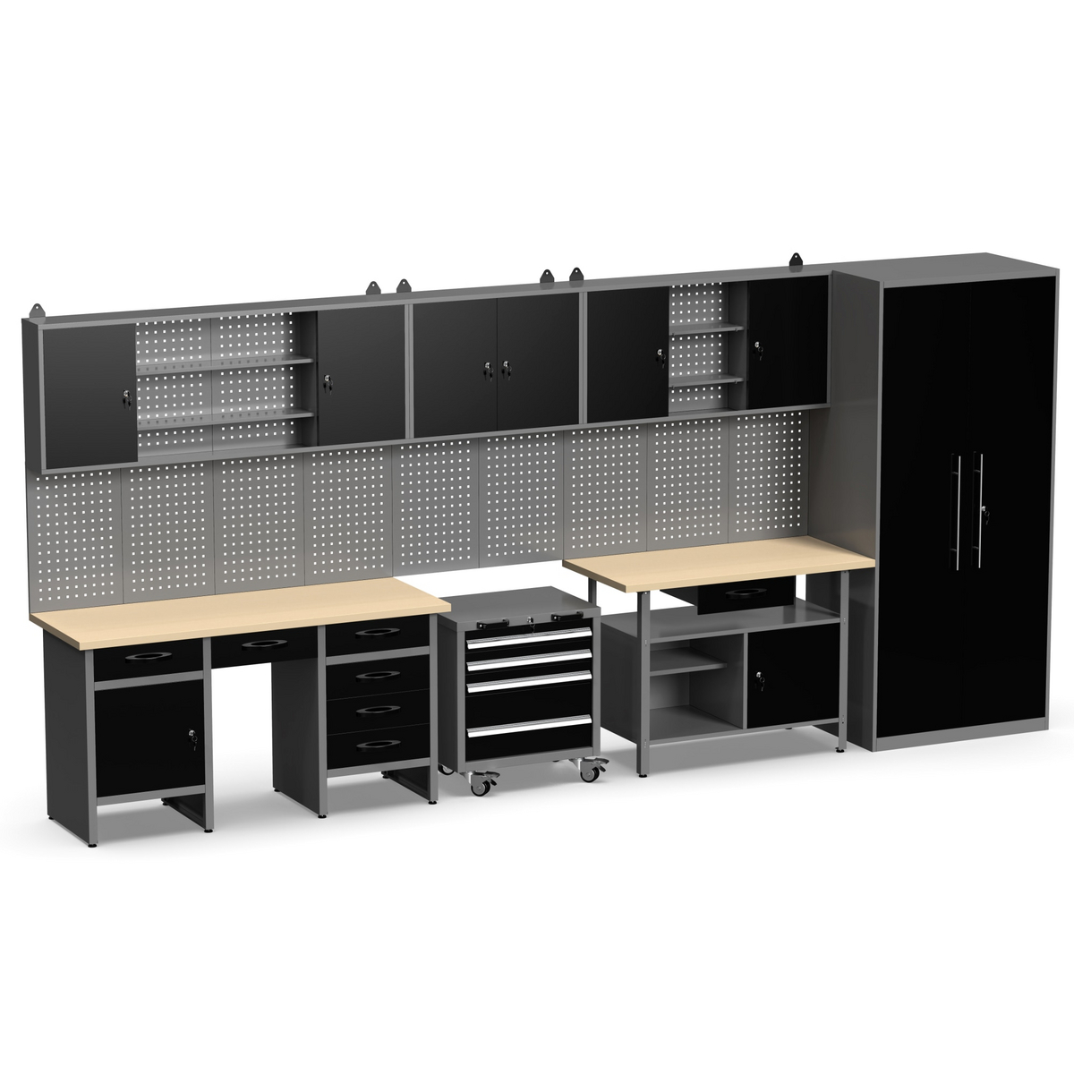 Timco værktøjsskab Elite+ 450x60x205 cm