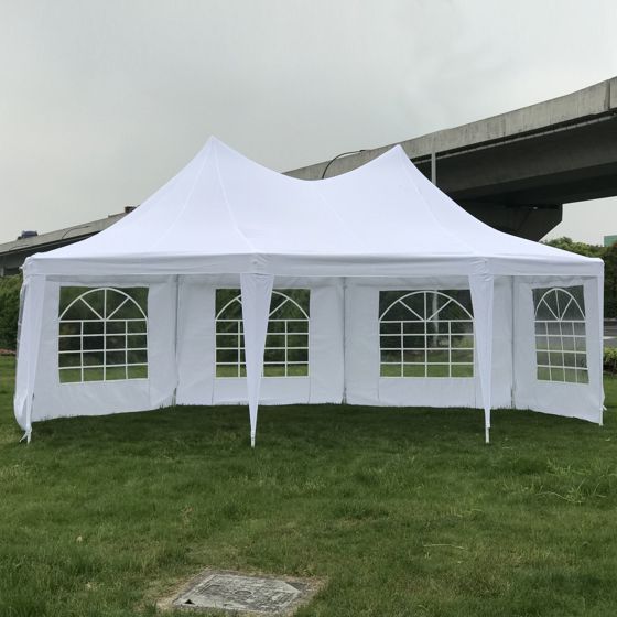 Green Land 8-kantet partytelt 5x6,8 m