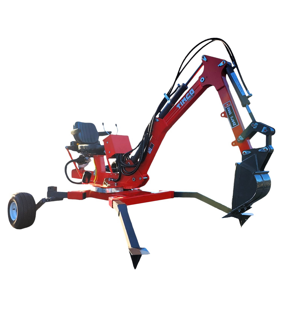 Timco ATV-570R gravemaskine, 360° roterende, med 15 hk motor og 30 cm skovl