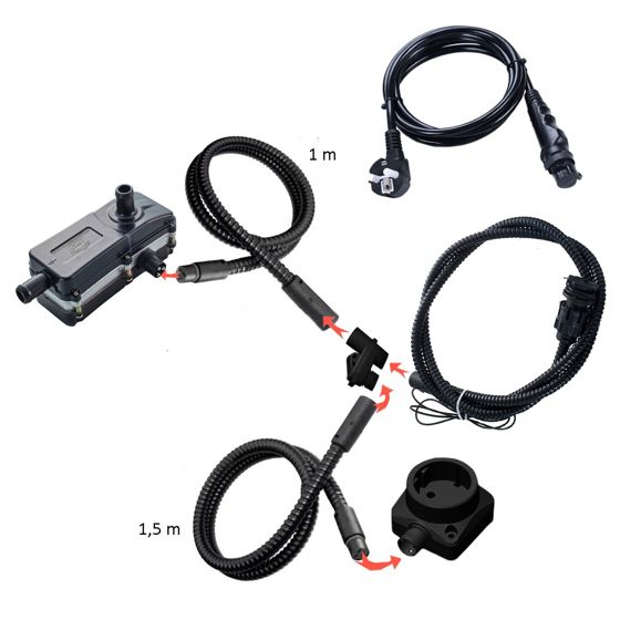 Motorwerk motorvarmer med forgreningssæt Qtherm 1000 W