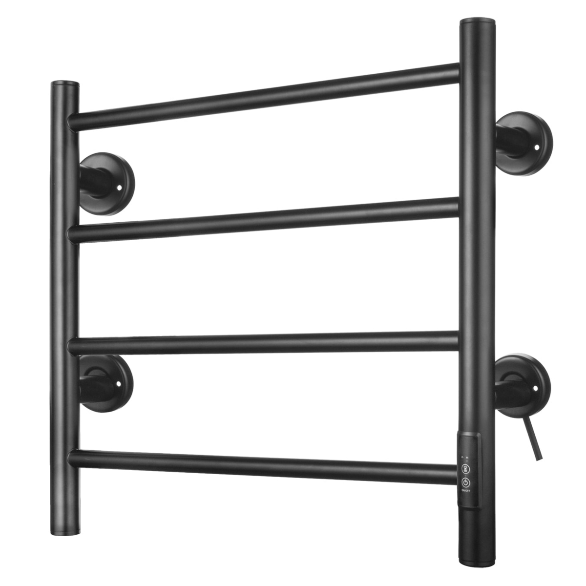 Innosanit håndklædetørrer 4 stænger 50 W mat sort