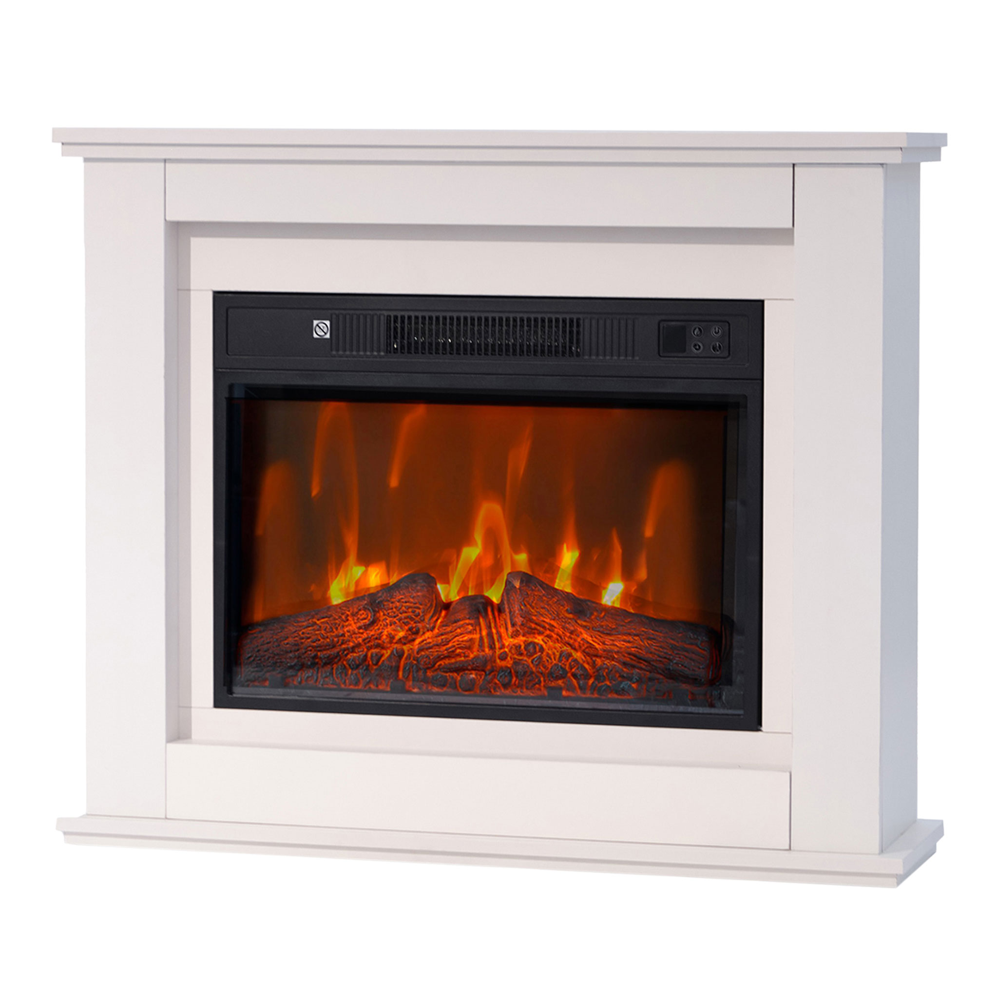 Lykke el pejs L, 2000W, hvid