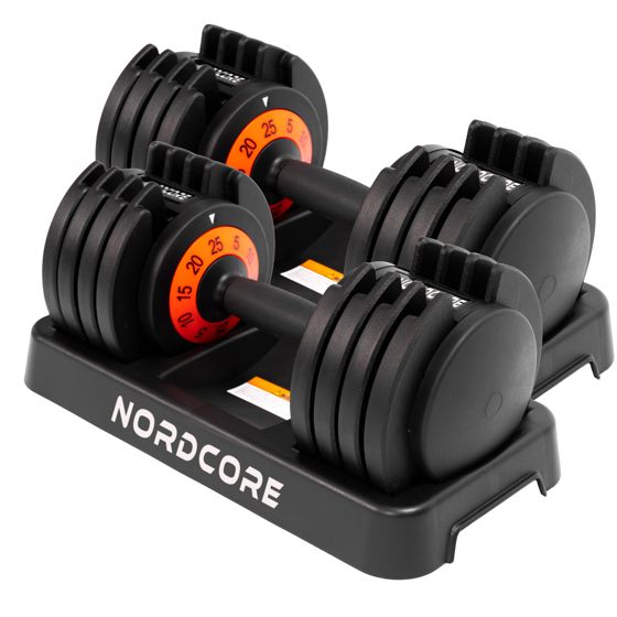 Nordcore 2 x justerbar håndvægt Core, 50kg