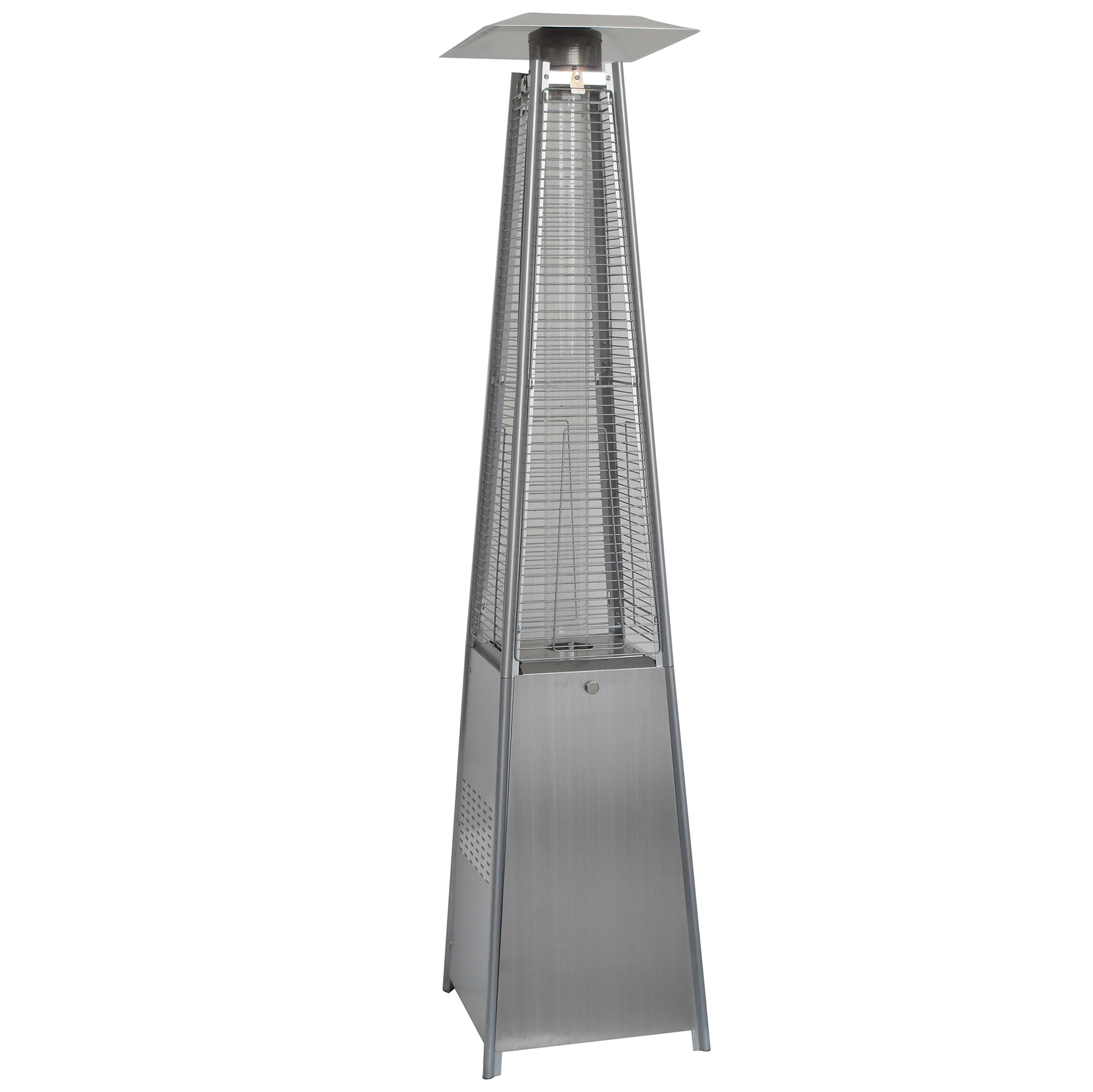 Fornorth Terrassevarmer Pyramid 13kW gasdrevet, rustfrit stål