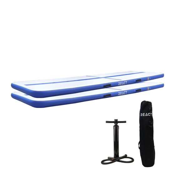 React 2 x AirTrack med håndpumpe