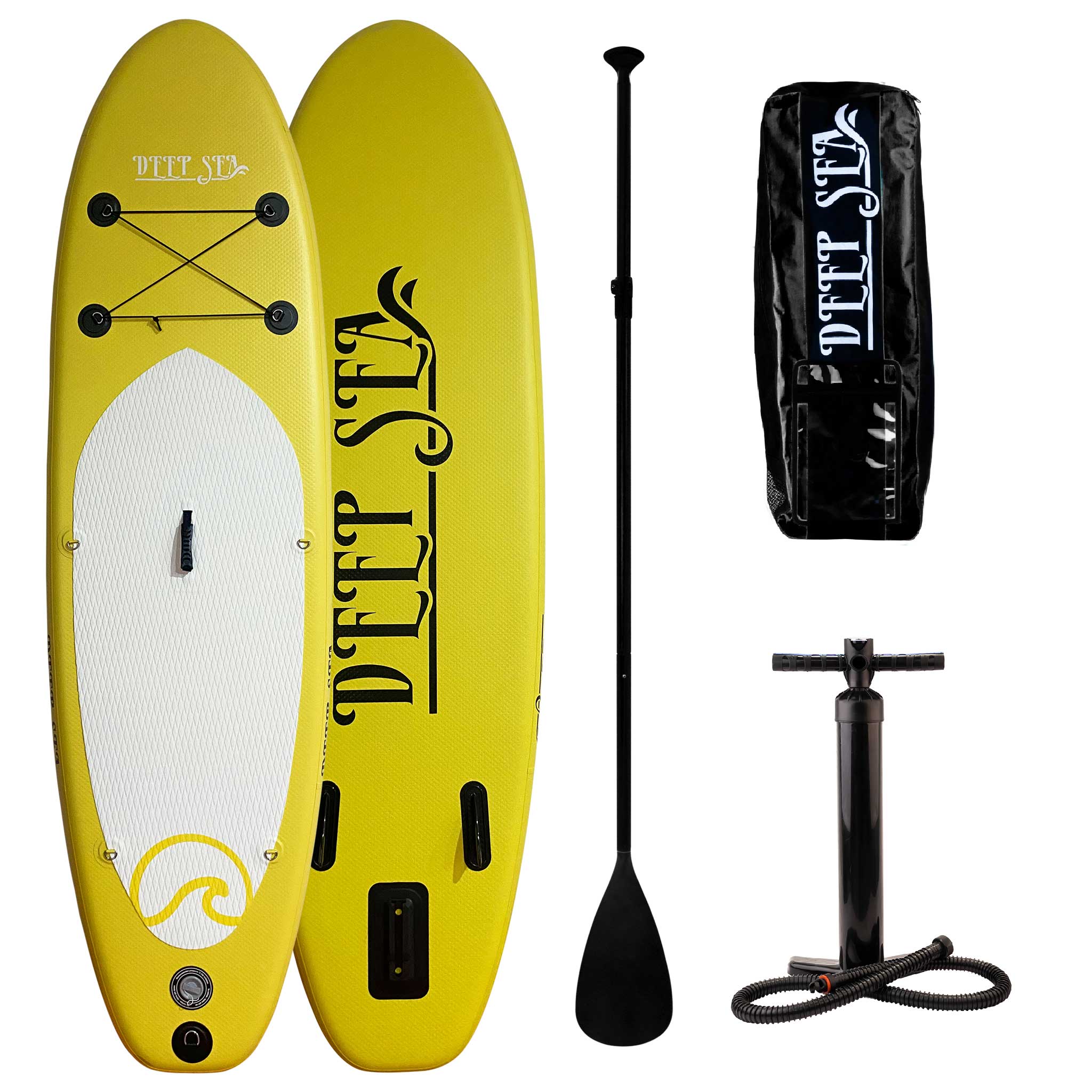 Deep Sea SUP Board sæt Standard 275cm, Gul