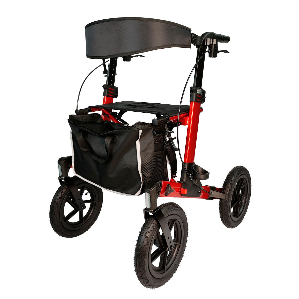 Arvo Rollator Udendørs, rød