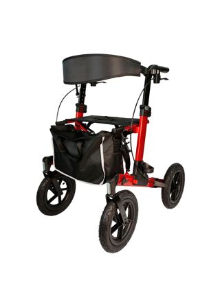 Arvo Rollator Udendørs, rød