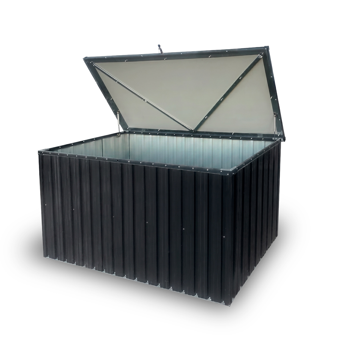 Fornorth Udendørs Opbevaringsboks 131x78x73cm 610L, Sort