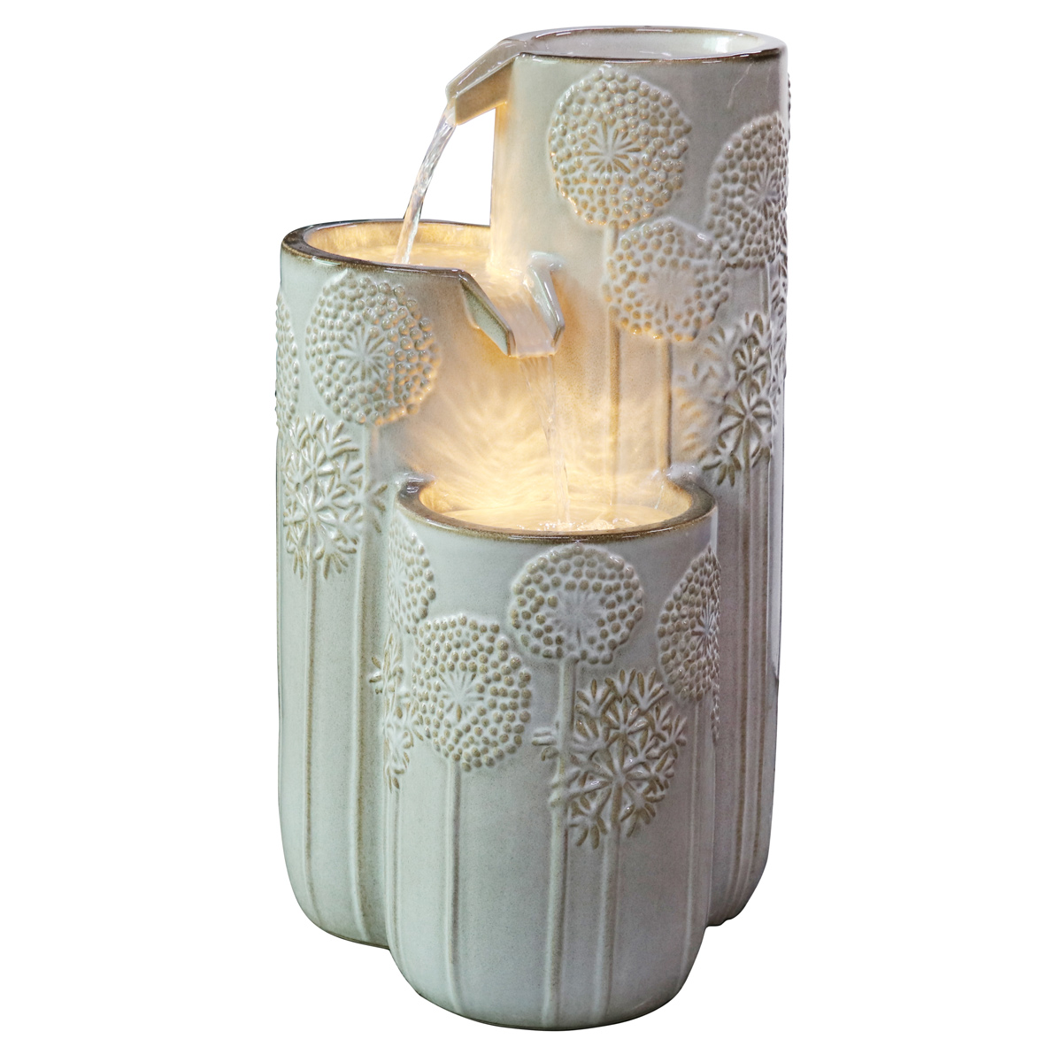 Lykke Springvand Bliss med LED-lys