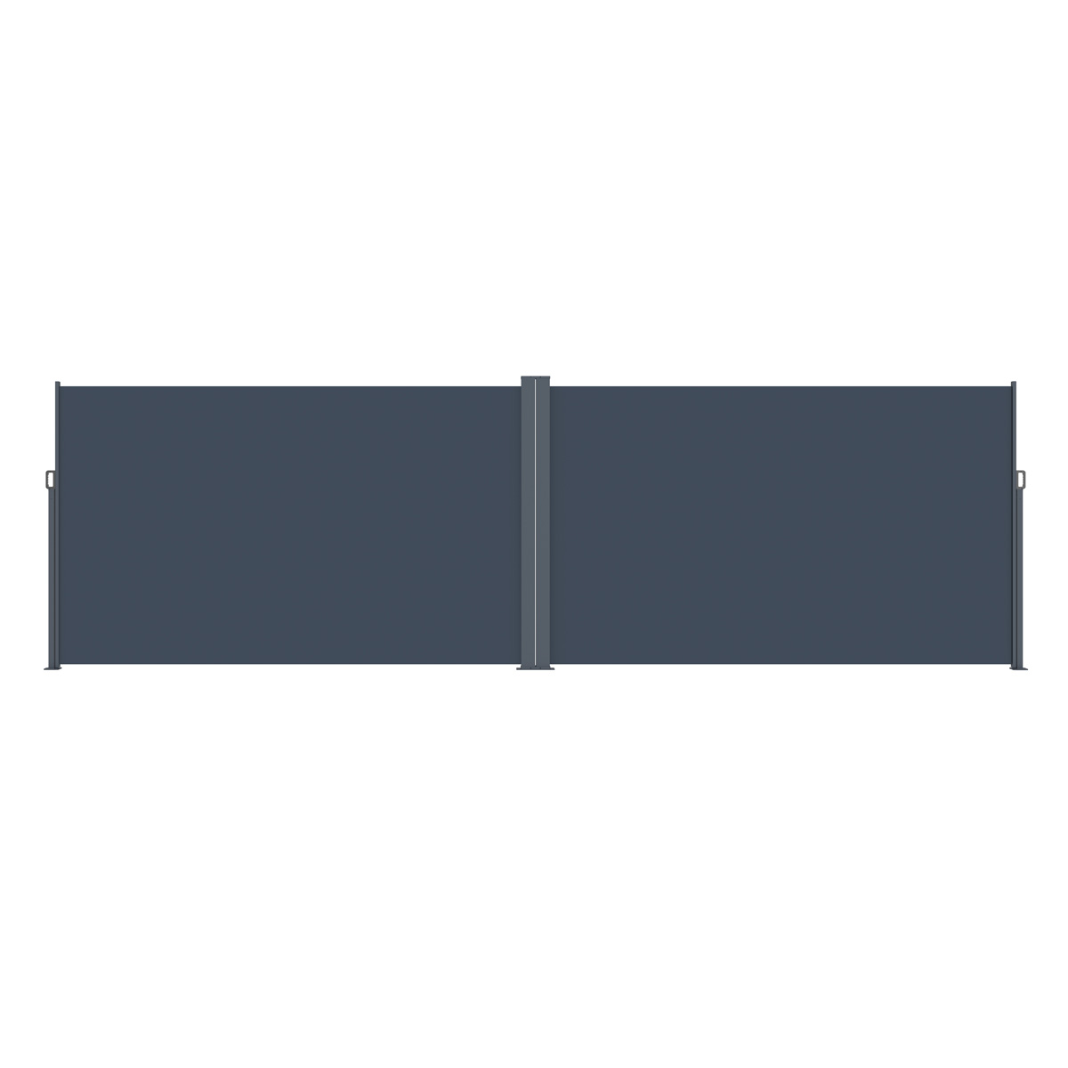 Lykke Side Markise 1,8x3 m(x2) dobbelt, mørkegrå