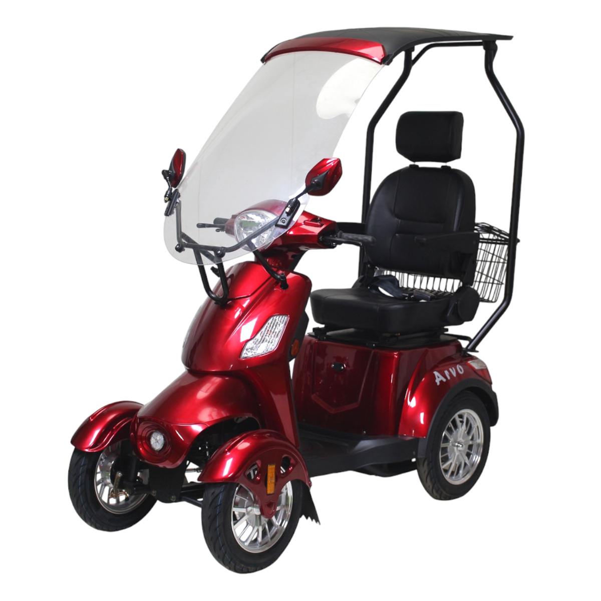 Arvo Mobilitetsscooter med Kaleche P600 Rød