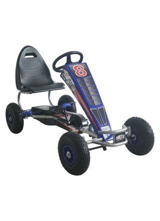 React Pedalbil Go Kart Racer Blå