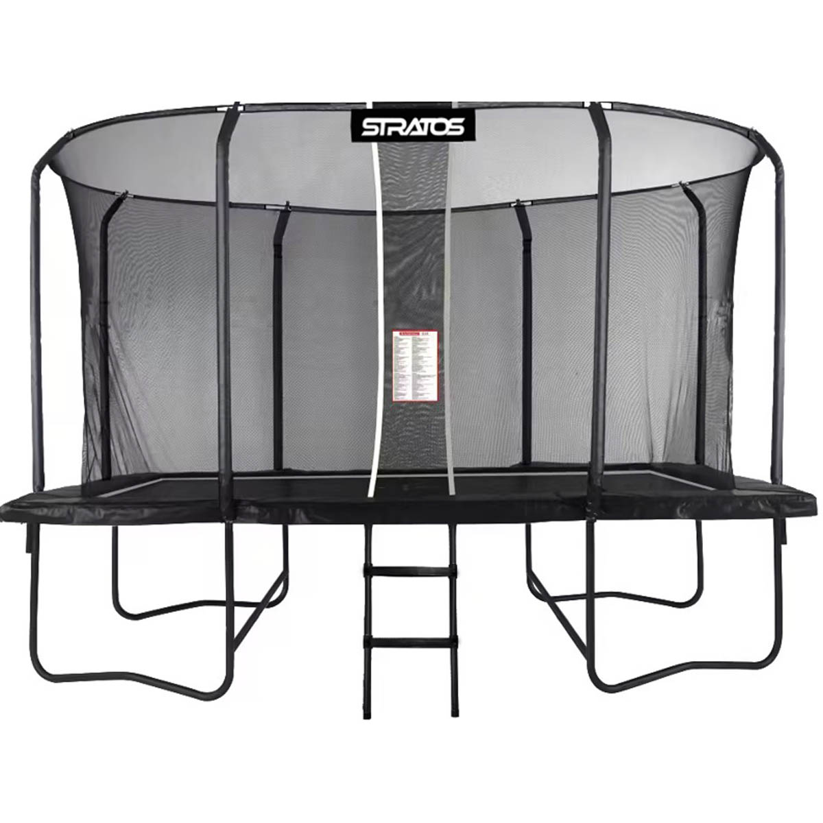Stratos Rektangulær Trampolin 277x477 cm Premium Black Line