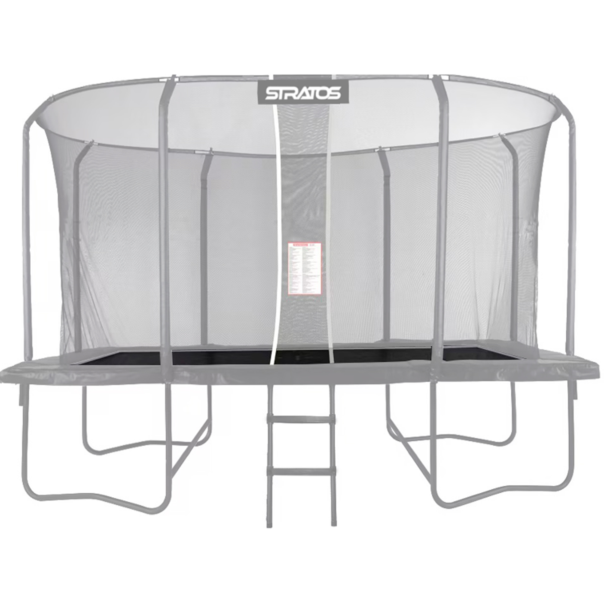 Stratos Rektangulær Trampolin Måtte 277x477 cm Premium Black Line