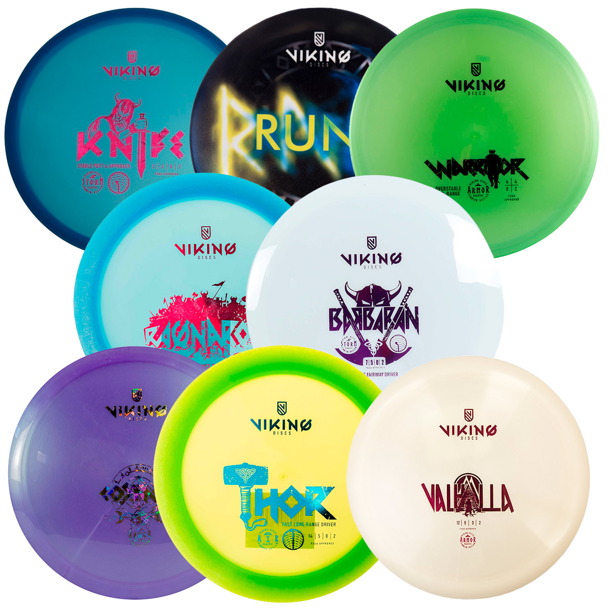 Viking Discs Pro Tour sæt med 8 diske