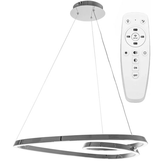 TOOLIGHT hængende loftlampe LED APP798-CP LOOP Krom 63x61,5x75cm