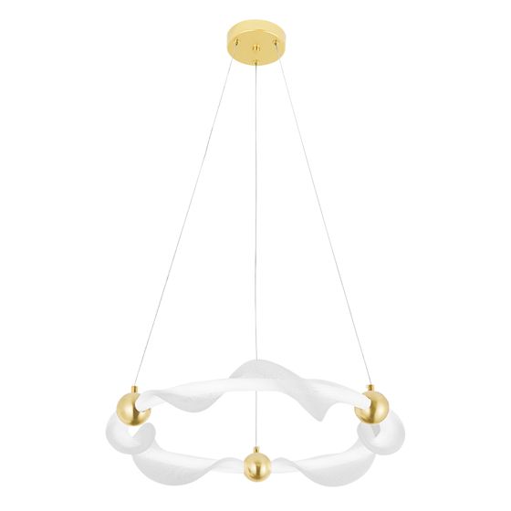 TOOLIGHT hængende loftlampe LED G010-CP Hvid/Guld 45x45x95cm