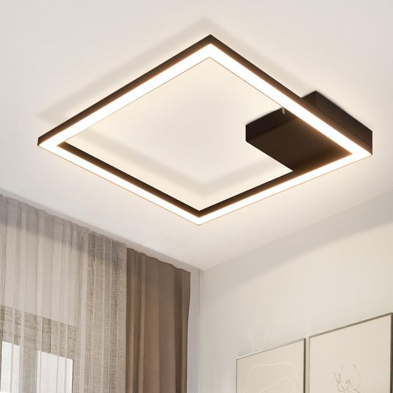 NETTLIFE LED - loftslampe, varm, hvid, moderne, entrelampe, sort, 12W, 3000K