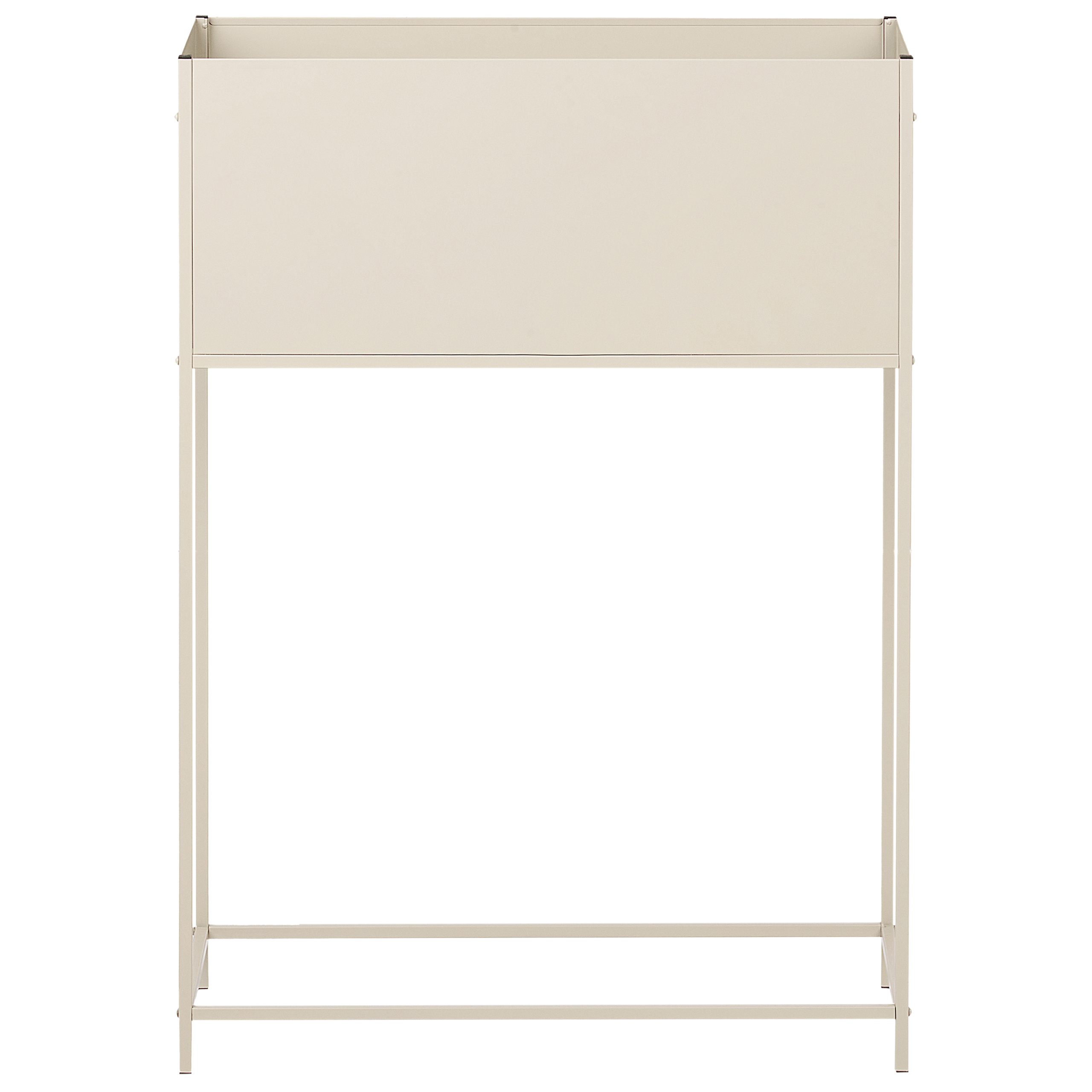 Forhøjet plantekrukke TAPIEN 70 cm Metal Beige