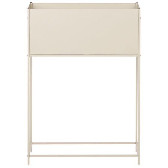 Forhøjet plantekrukke TAPIEN 70 cm Metal Beige