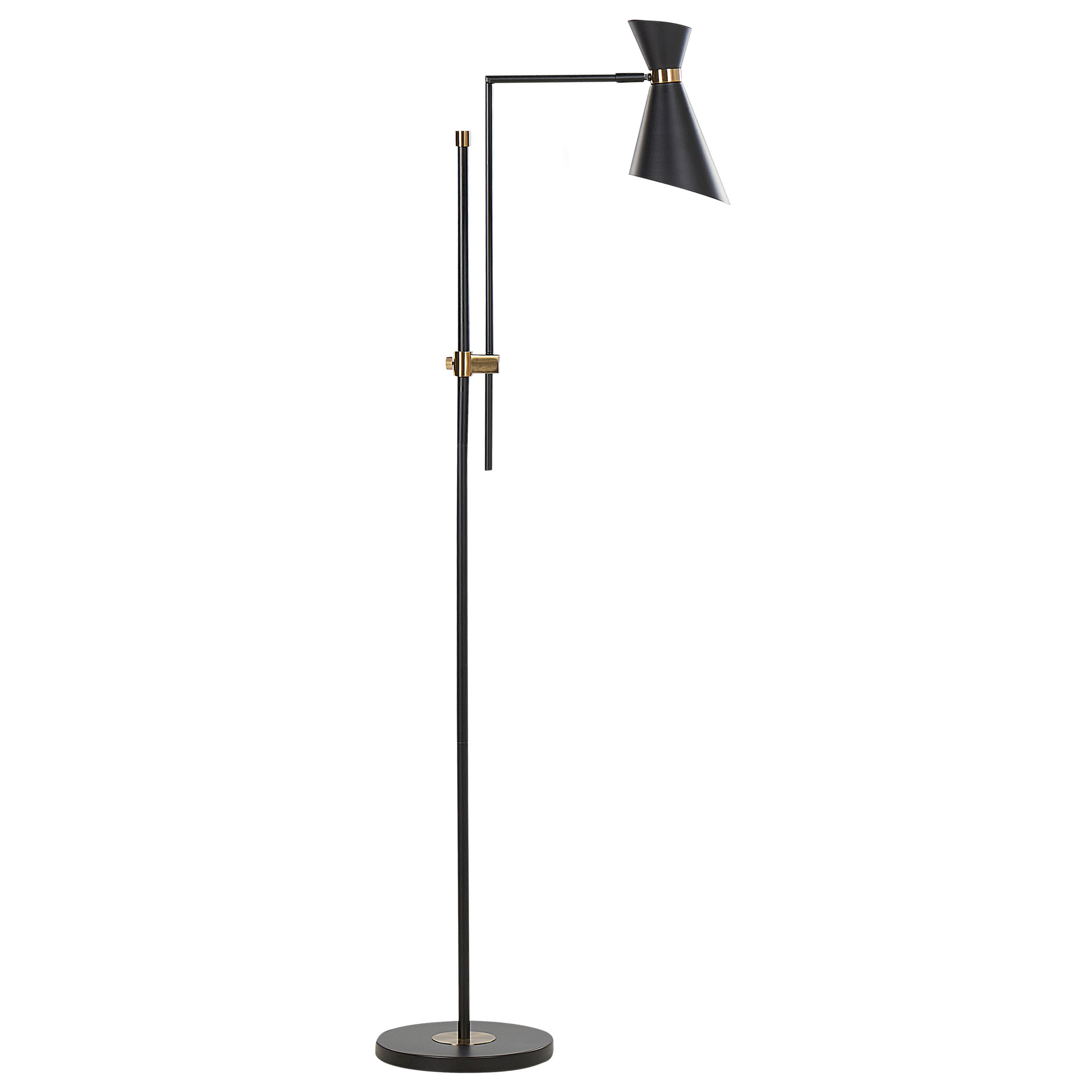 Gulvlampe MELAWI Metal Sort