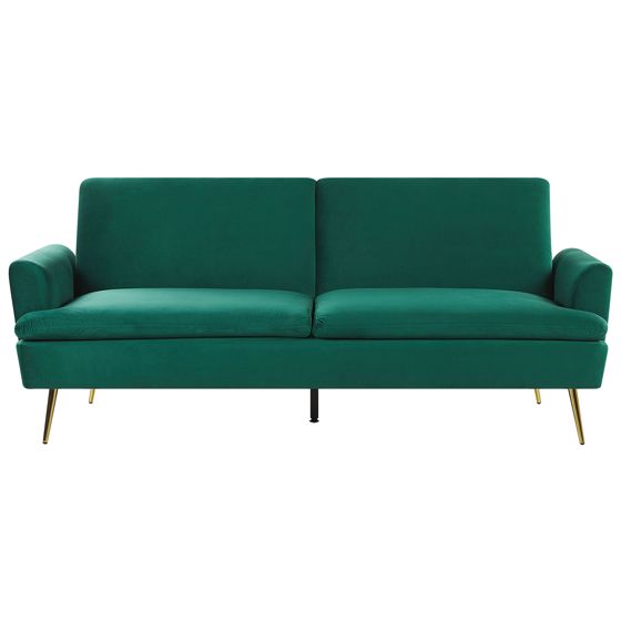 Sovesofa 3 personers VETTRE Velour Mørkegrøn