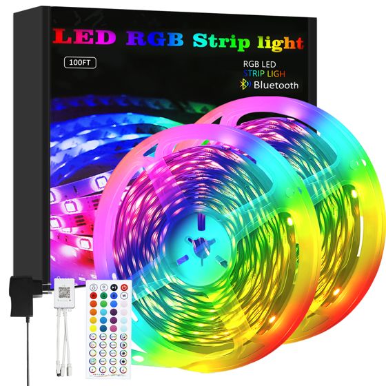 NETTLIFE 30m, IP 20, LED-strip, flerfarvet, i plastik