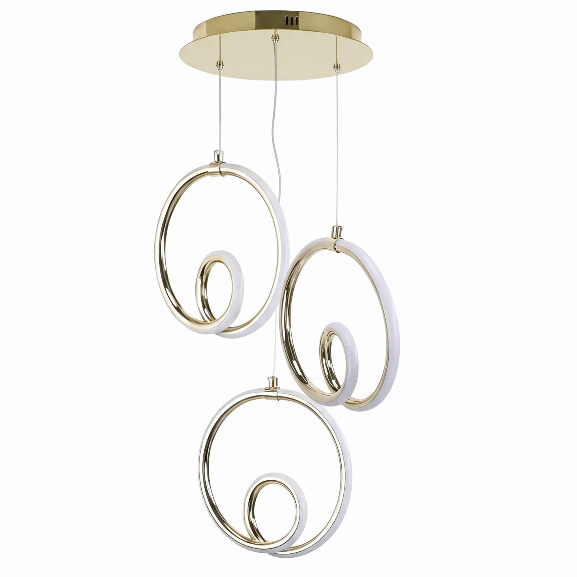 TOOLIGHT hængende loftlampe LHJ095-3CP LED Guld 20,5x20,5x195cm