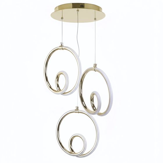 TOOLIGHT hængende loftlampe LHJ095-3CP LED Guld 20,5x20,5x195cm
