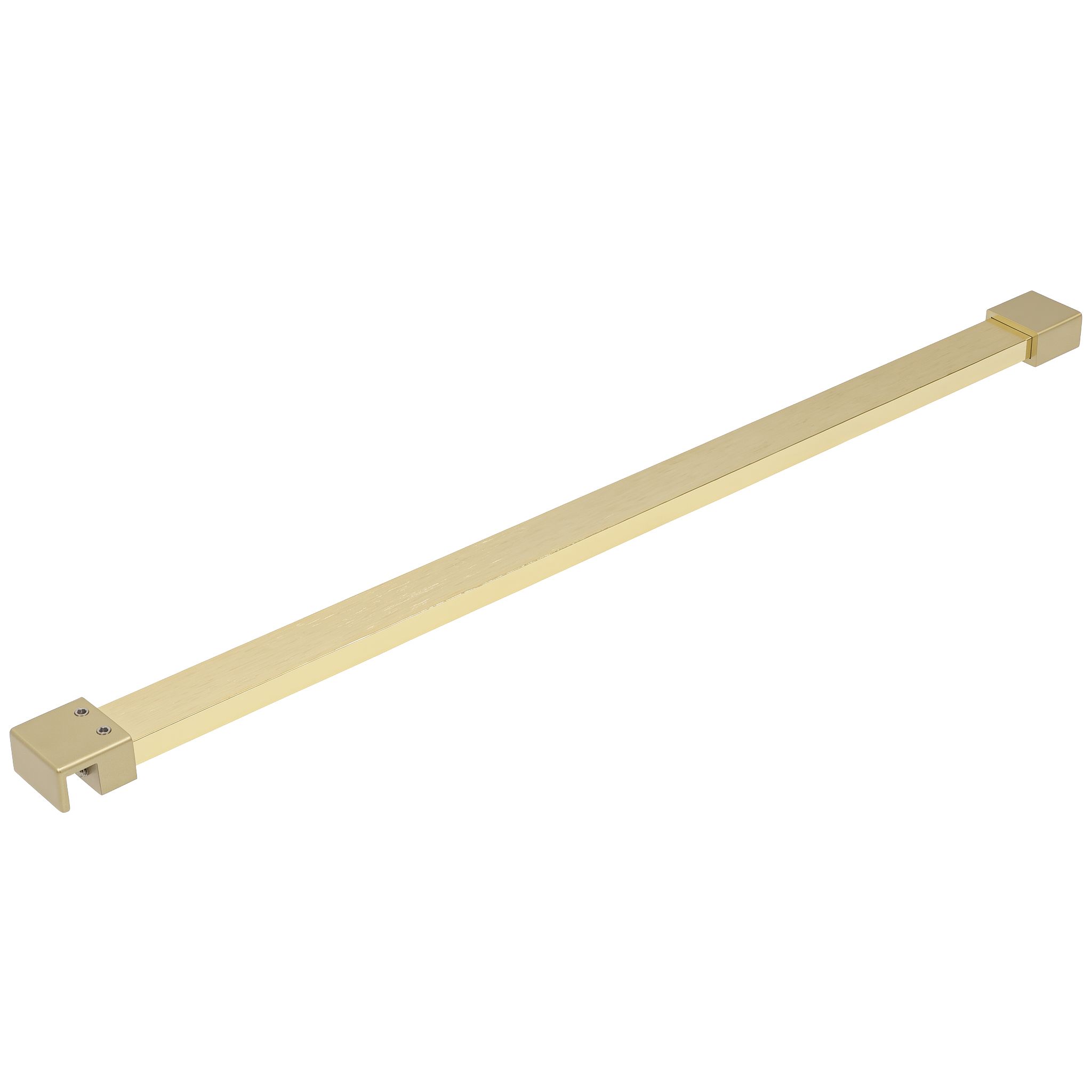 REA støttearm til bruseglas 150 cm , Børstet guld, 3,2x3,2x150cm