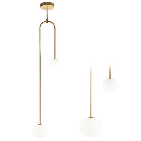 TOOLIGHT hængende loftlampe APP964-2CP Guld 10x10x135cm