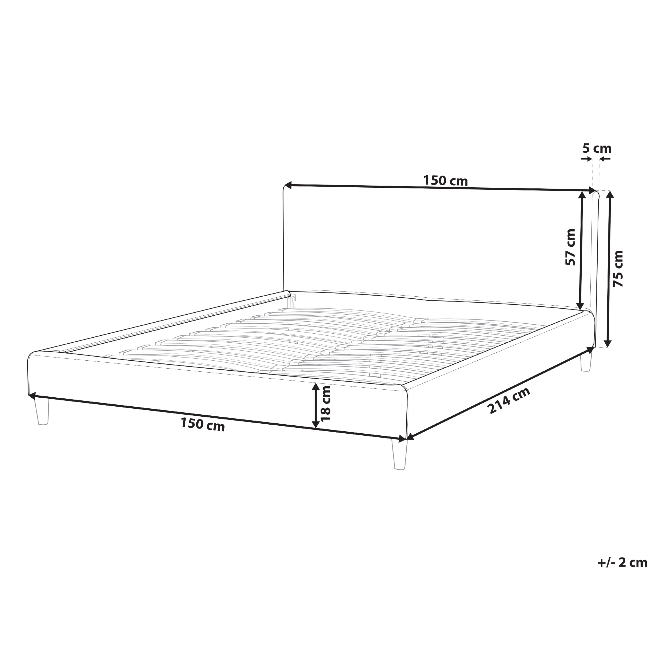 Sengekappe FITOU 140 x 200 cm Beige