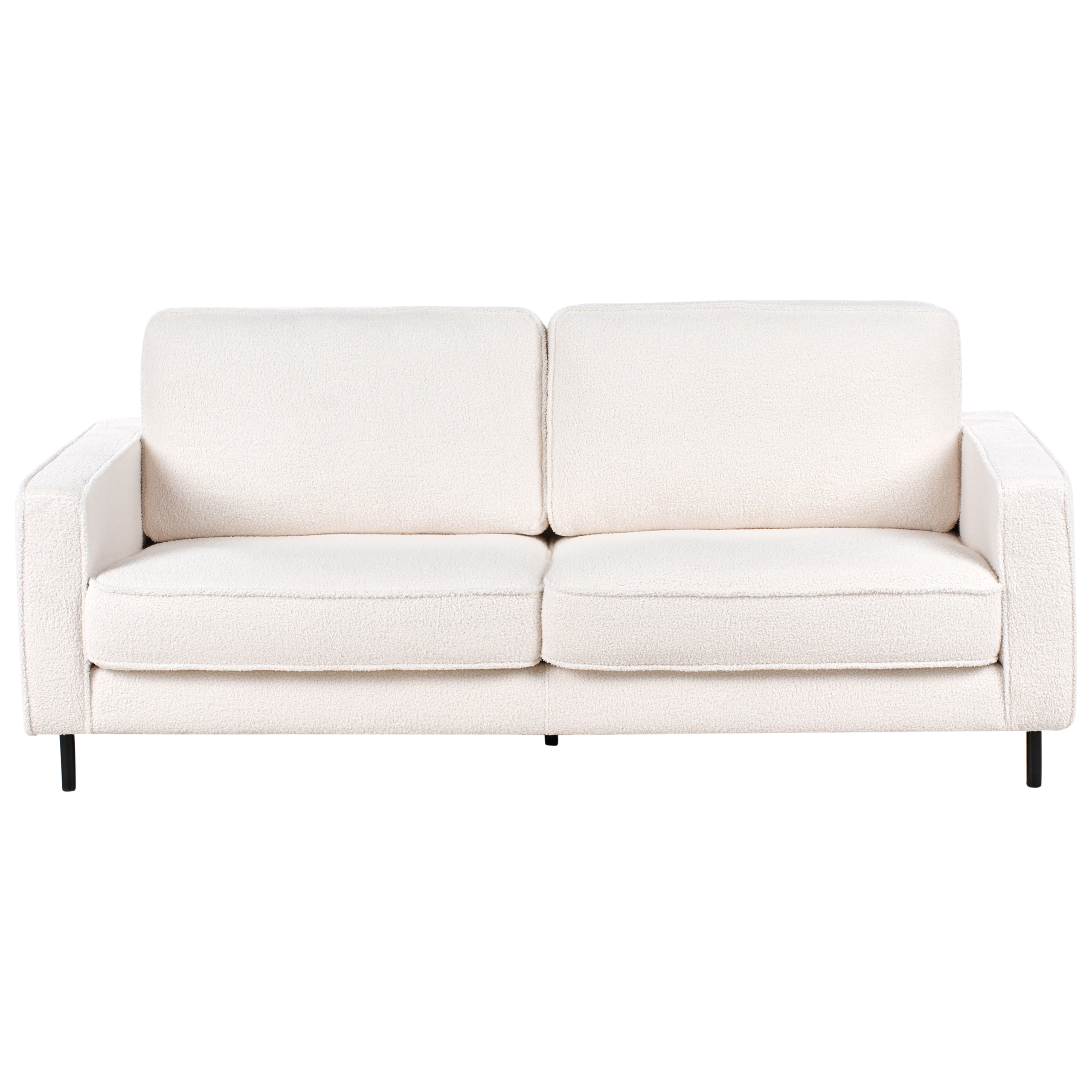 Sofa 3 personers SAVALEN Boucle Hvid