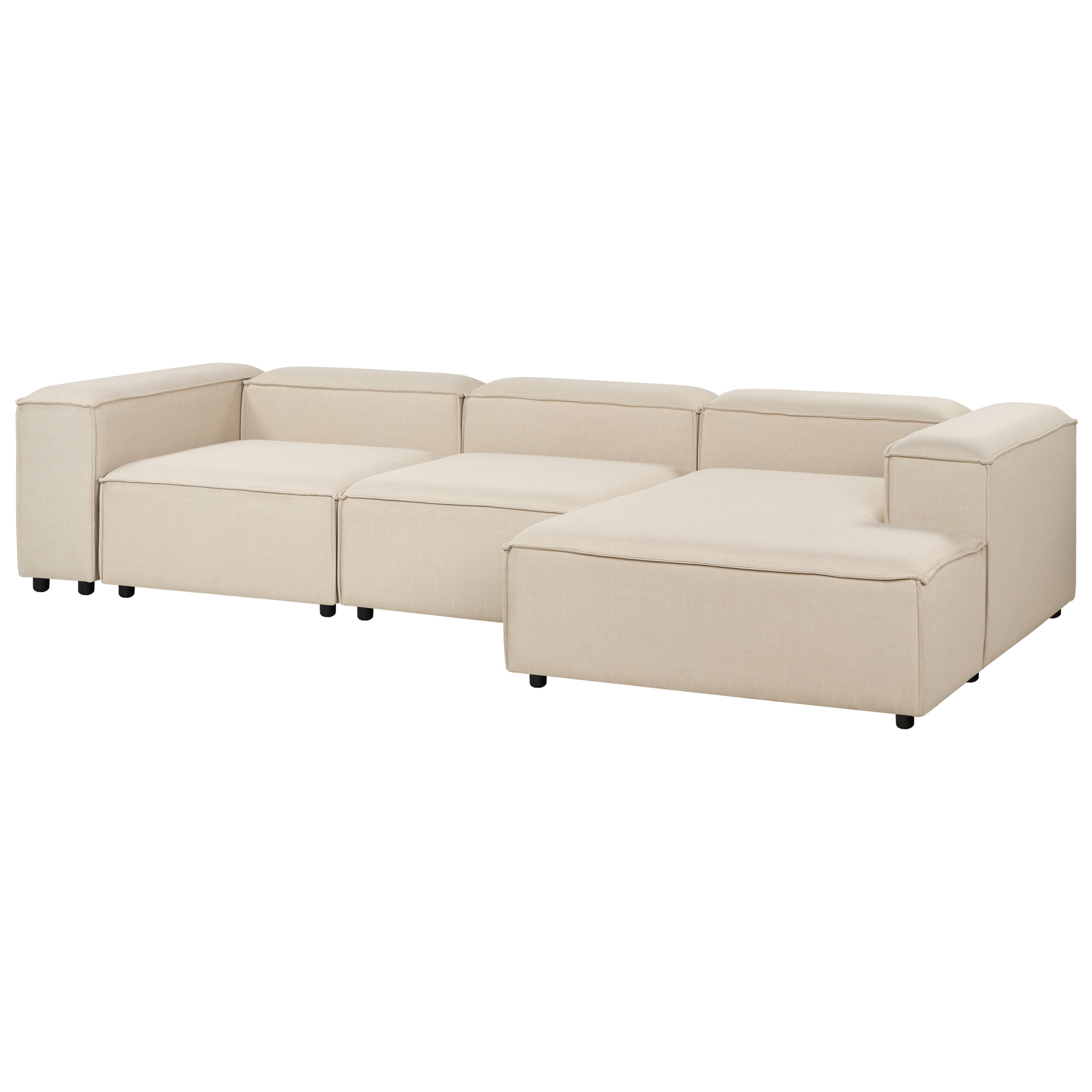 Hjørnesofa modul 4 personers ARDAL Beige Venstrevendt