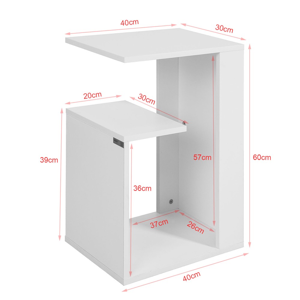 SoBuy Sofabord, bord dappoint, bord med hjul FBT69-W