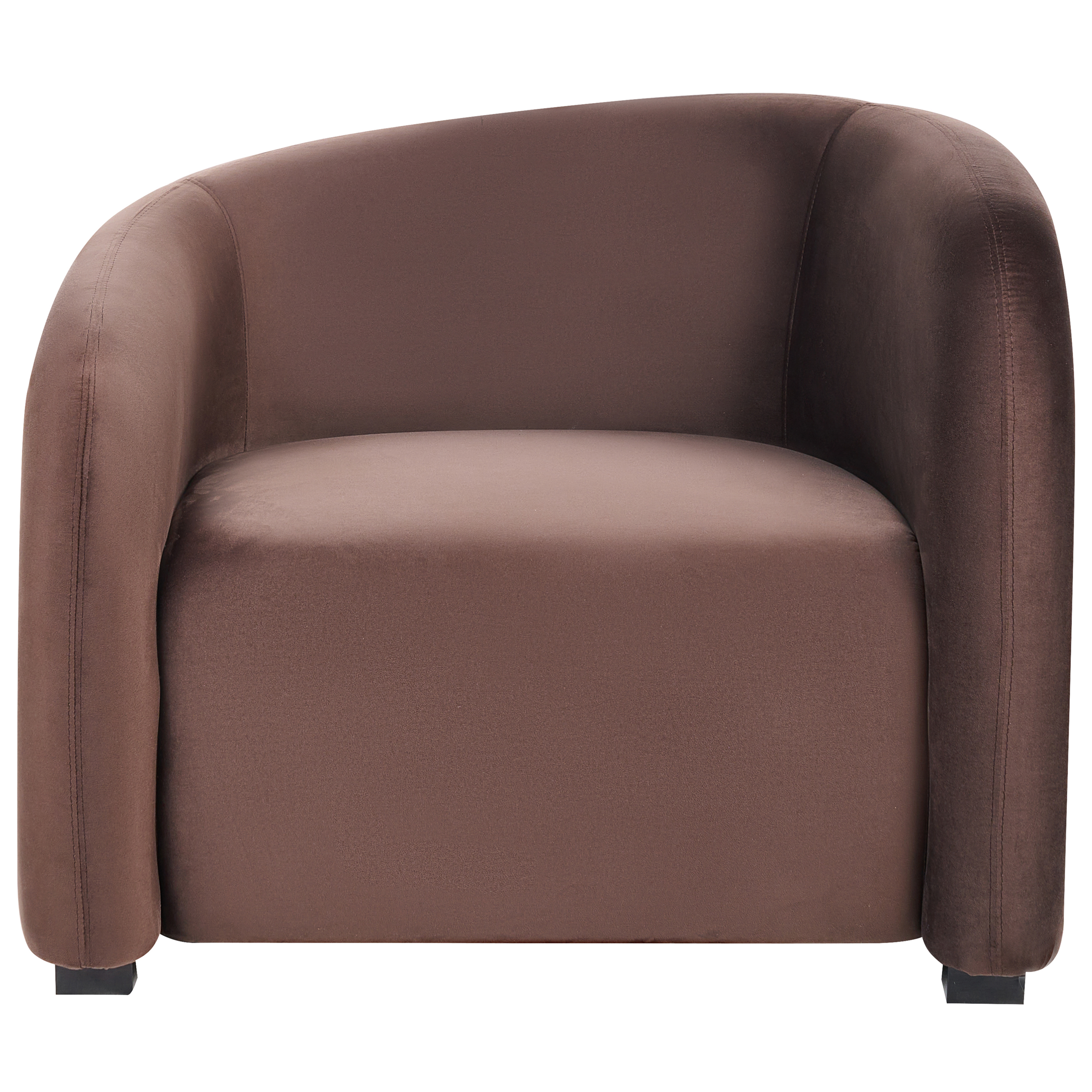 Sæt med 2 lænestole VELTADA Velour Mørkebrun