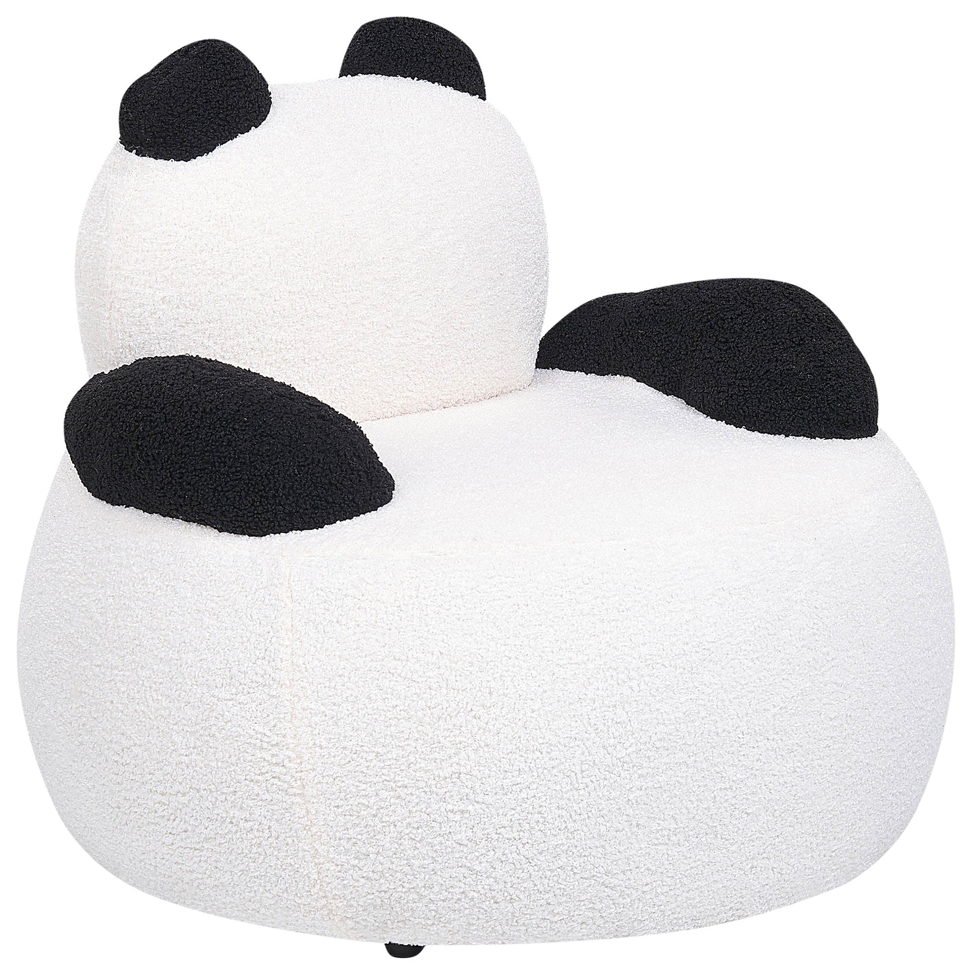Børnelænestol Panda VIBY Boucle Hvid