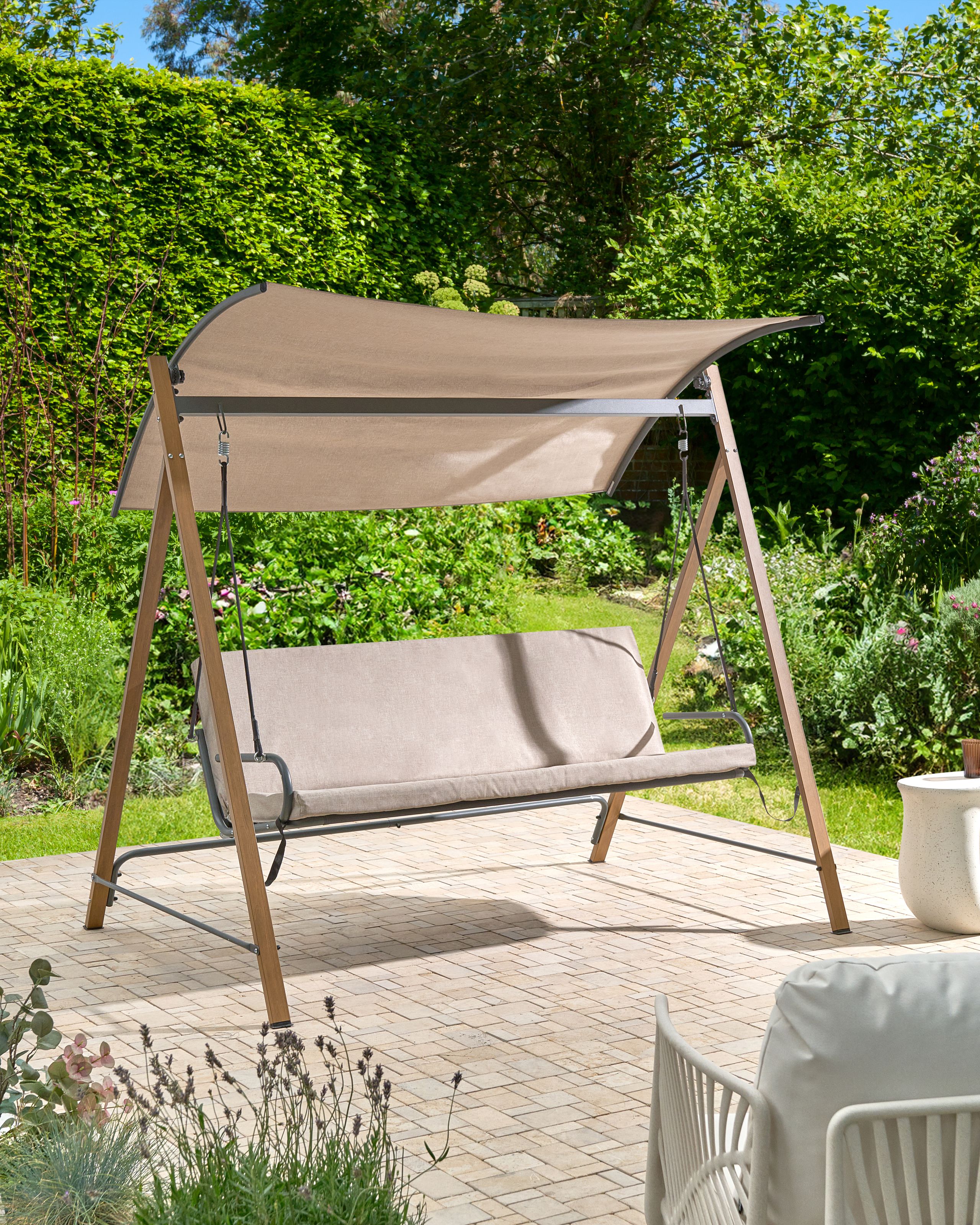 Gyngesofa BONAGIA Metal Beige