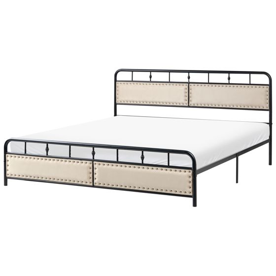 Seng Metal BREUILLET 180 x 200 cm Sort